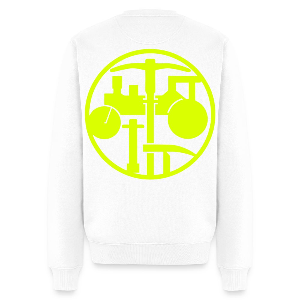 Unisex Premium Pullover "Strassenbauer" neongelb