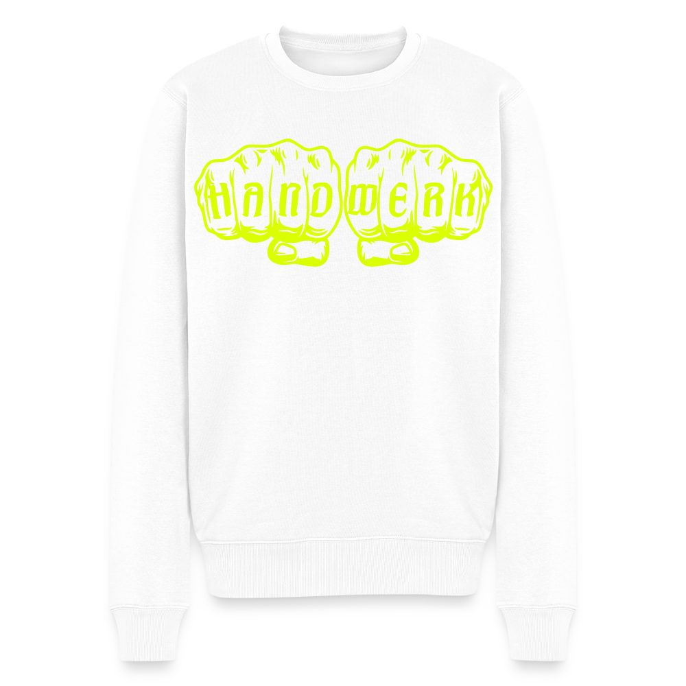 Unisex Premium Pullover "Strassenbauer" neongelb