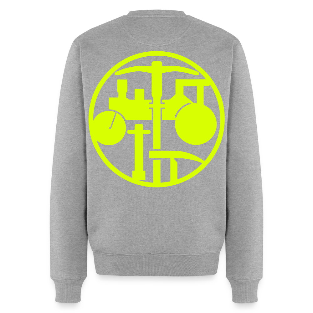 Unisex Premium Pullover "Strassenbauer" neongelb