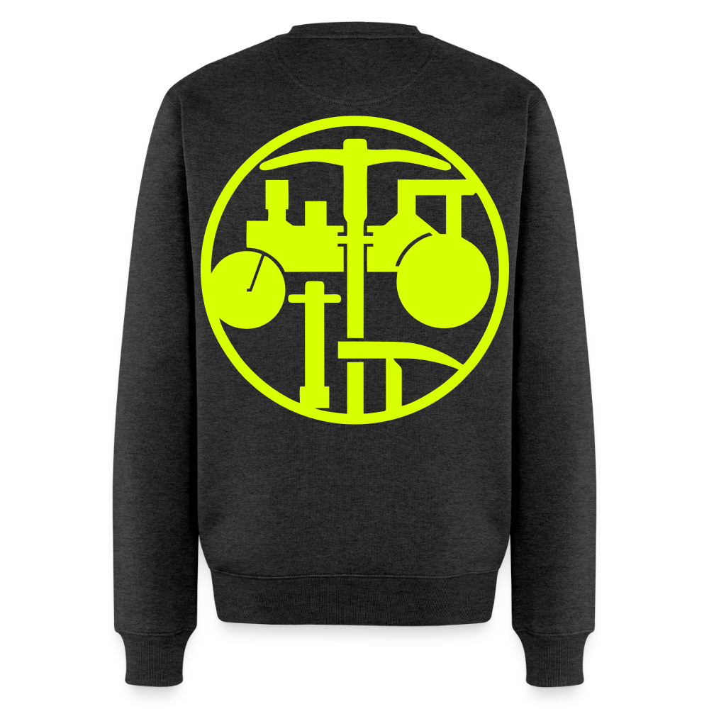 Unisex Premium Pullover "Strassenbauer" neongelb