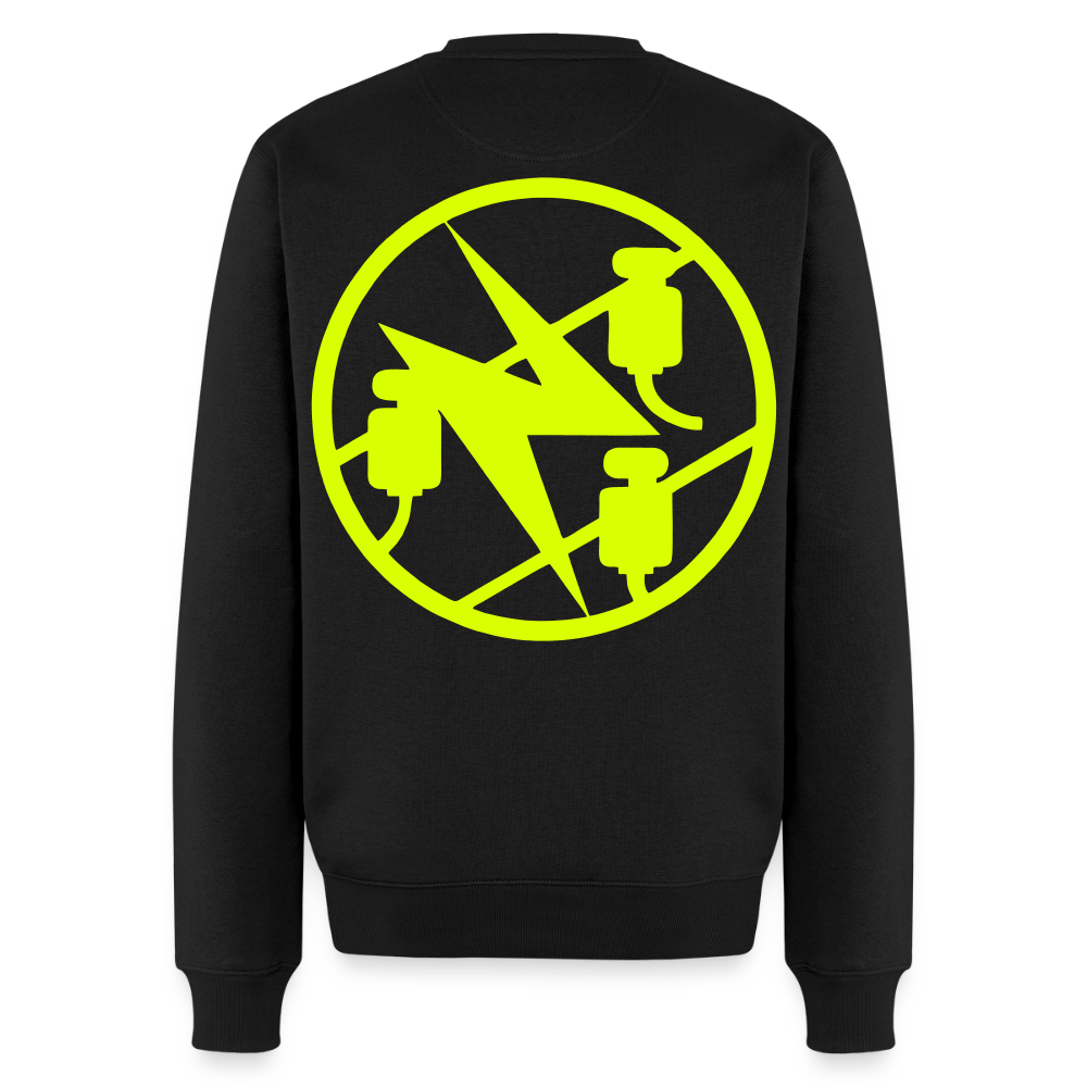 Unisex Premium Pullover "Elektriker" neongelb