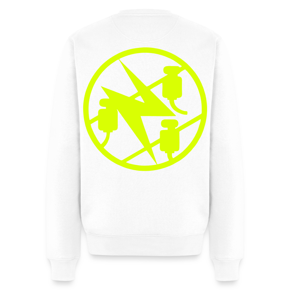 Unisex Premium Pullover "Elektriker" neongelb