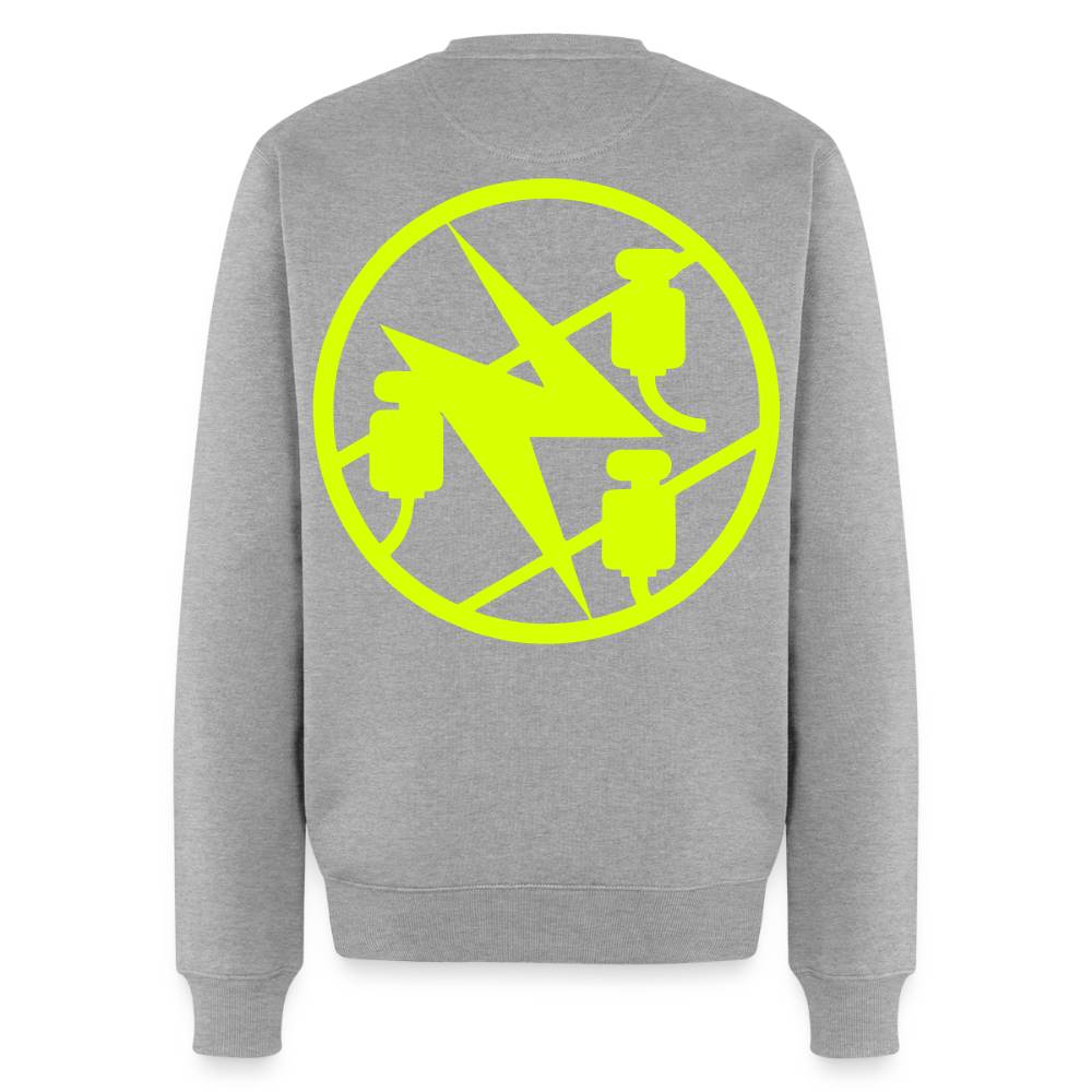 Unisex Premium Pullover "Elektriker" neongelb