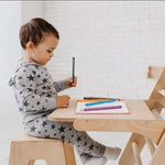 Staffelei mit Kinderstuhl – Perfekt für Indoor Klettergerüst Namma Markt