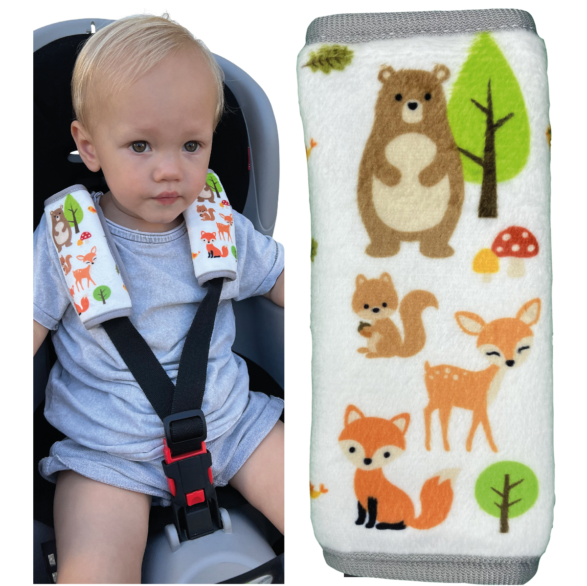 Baby Gurtschutz Waldtiere