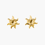 SUN EARRINGS AURORA GOLD