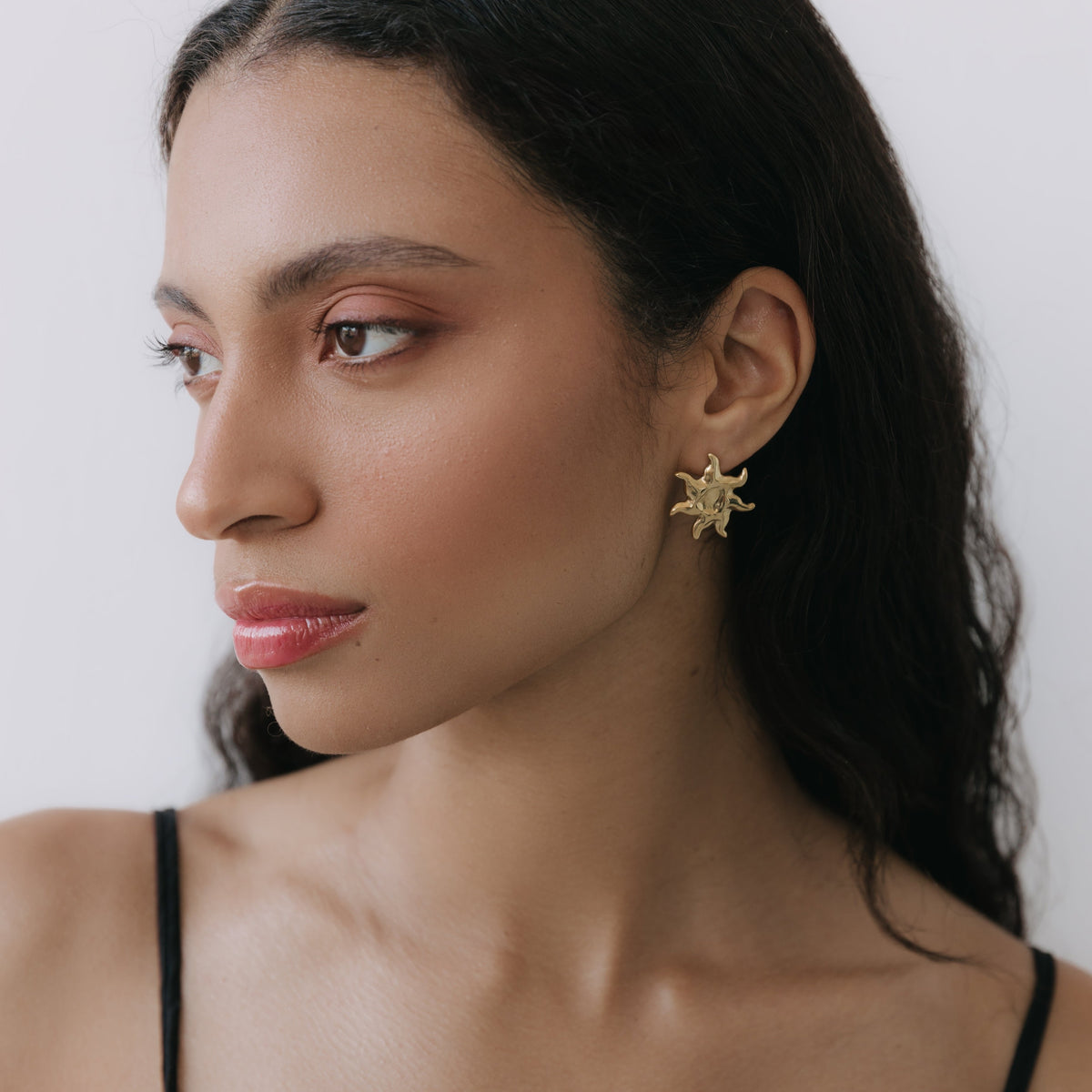SUN EARRINGS AURORA GOLD