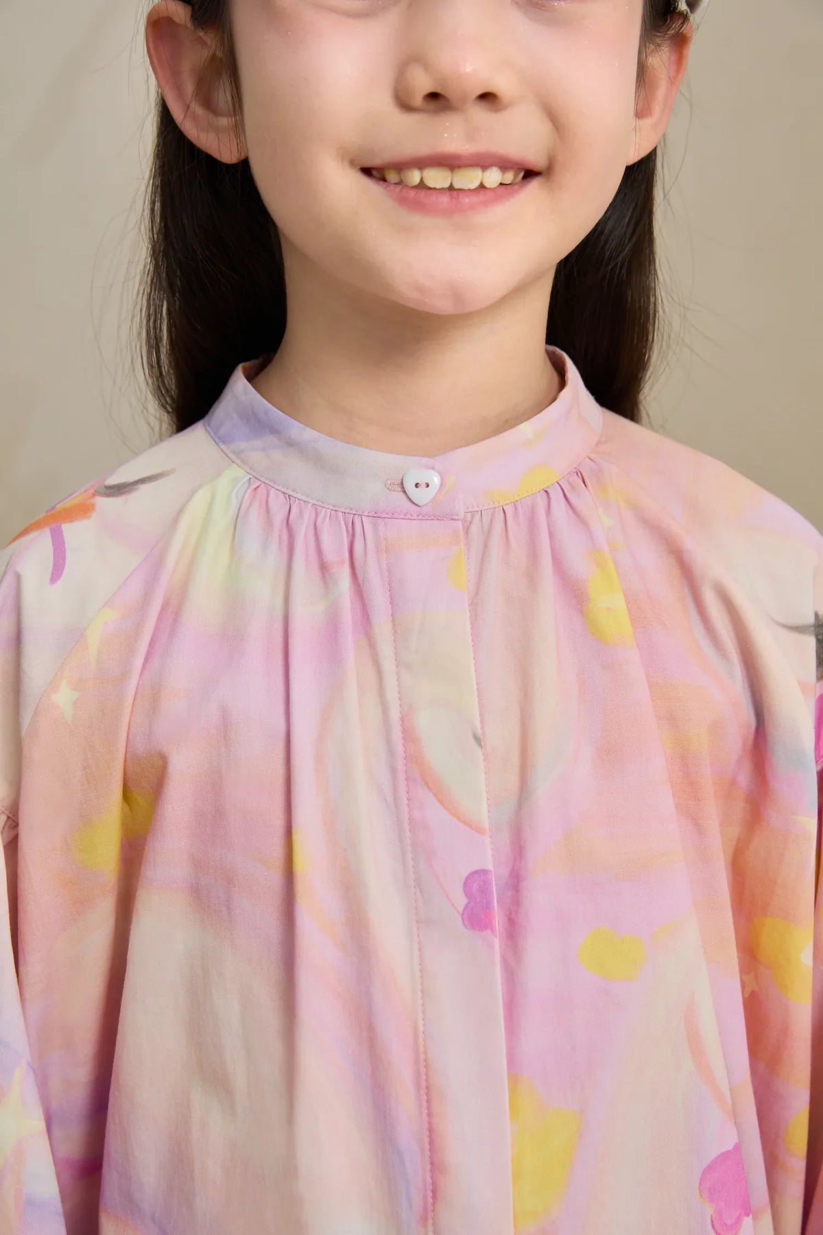 Swan Dream Print Lace Shirt
