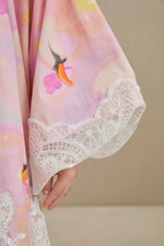 Swan Dream Print Lace Shirt