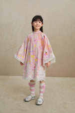 Swan Dream Print Lace Shirt