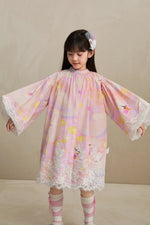 Swan Dream Print Lace Shirt