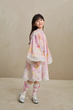 Swan Dream Print Lace Shirt
