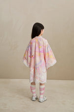 Swan Dream Print Lace Shirt