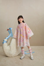 Swan Dream Print Lace Shirt