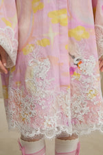 Swan Dream Print Lace Shirt