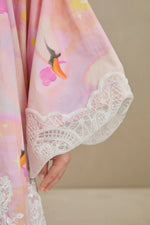 Swan Dream Print Lace Shirt