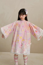 Swan Dream Print Lace Shirt