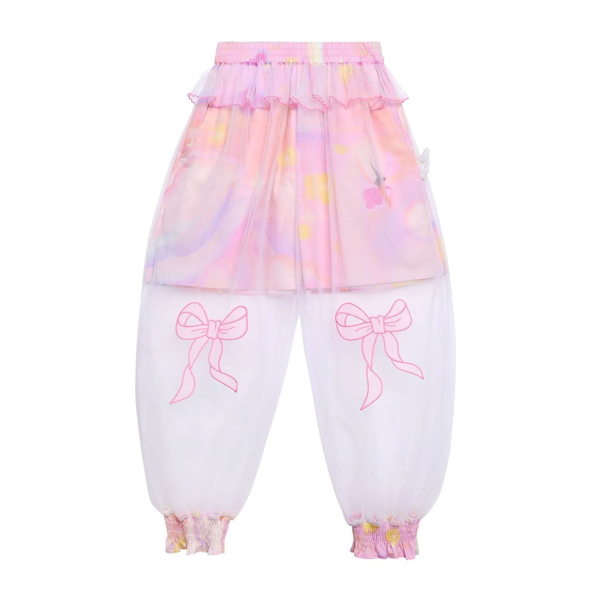 Swan Mesh Overlay Anti-Mosquito Pants