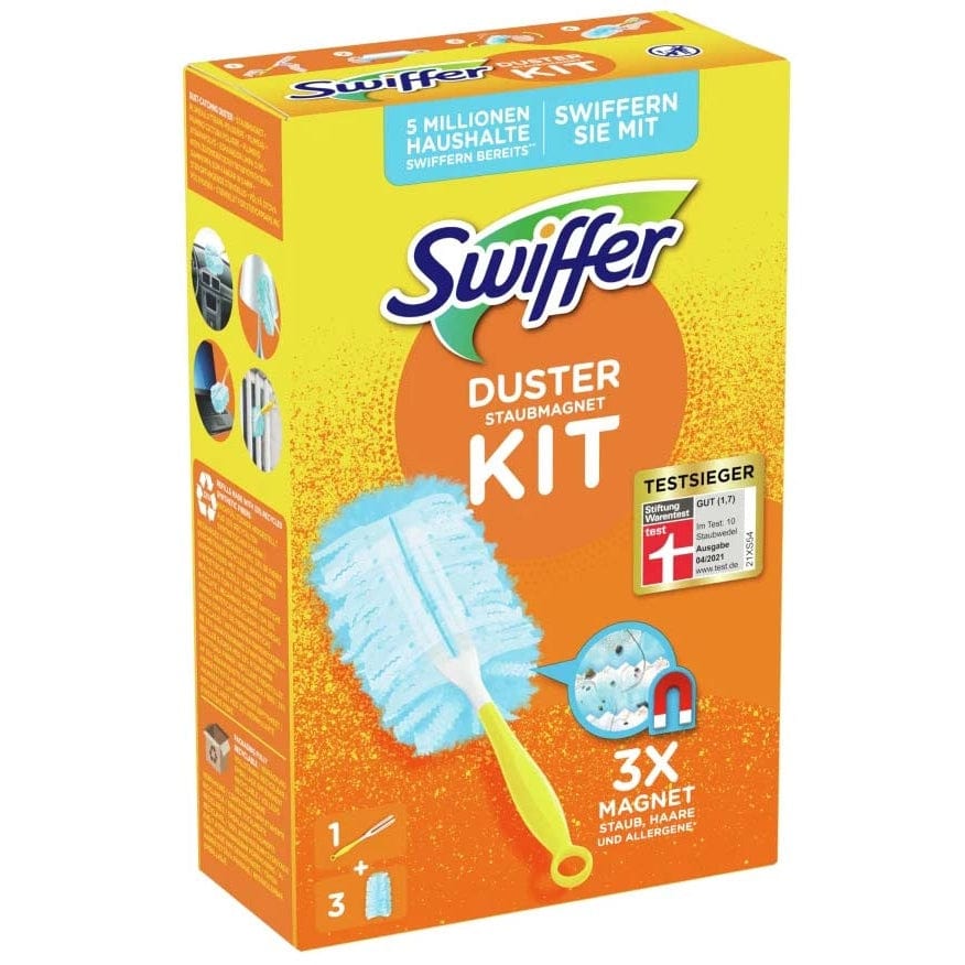 Swiffer Staubmagnet Starterset, Handgriff + 3 Tücher
