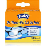 SWIRL Brillen-Putztücher, 30er Großpackung