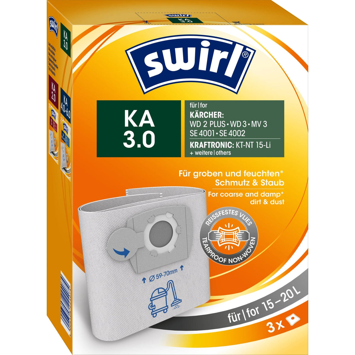 SWIRL Staubsaugerbeutel KA 3.0