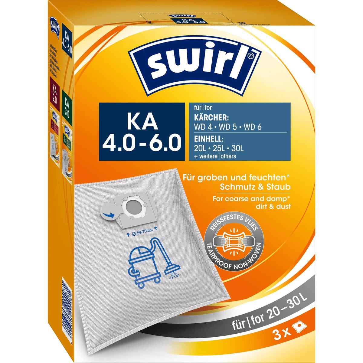 SWIRL Staubsaugerbeutel KA 4.0-6.0