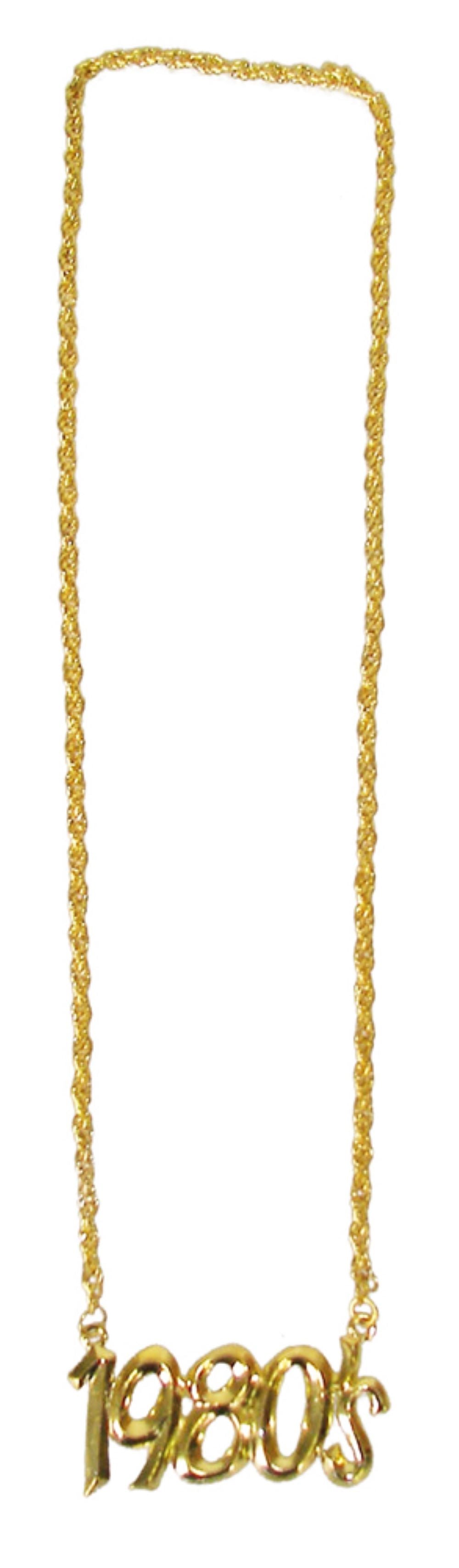 Goldene Halskette mit Jahreszahl 1980