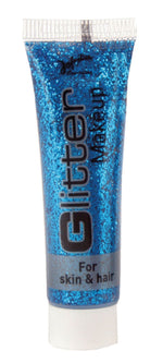 Glitter Make-up für Haut und Haar - 20ml | Blau