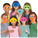 Baby Shark - Papiermasken Hai | 8 Stück