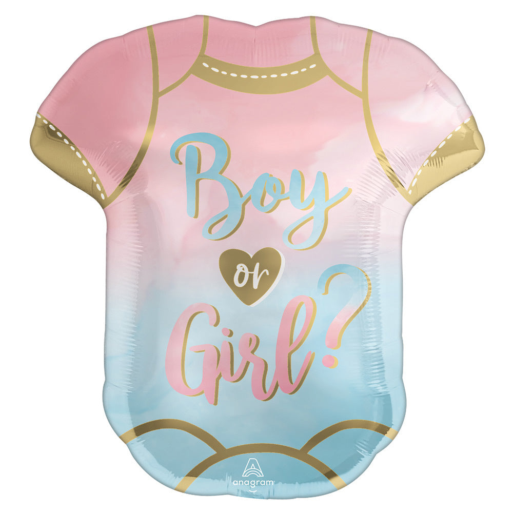 Shape Folienballon "Boy or Girl?" Body | 55x60 cm