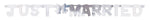 Banner Just Married 130 cm - Silber | Dekoration Hochzeit