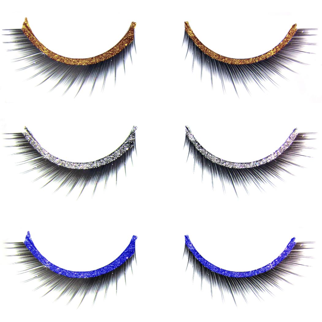 Künstliche Wimpern Glitter Stripes