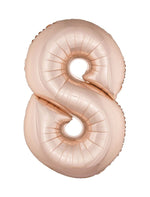 XXL Zahlen Folienballon 100 cm - Roségold