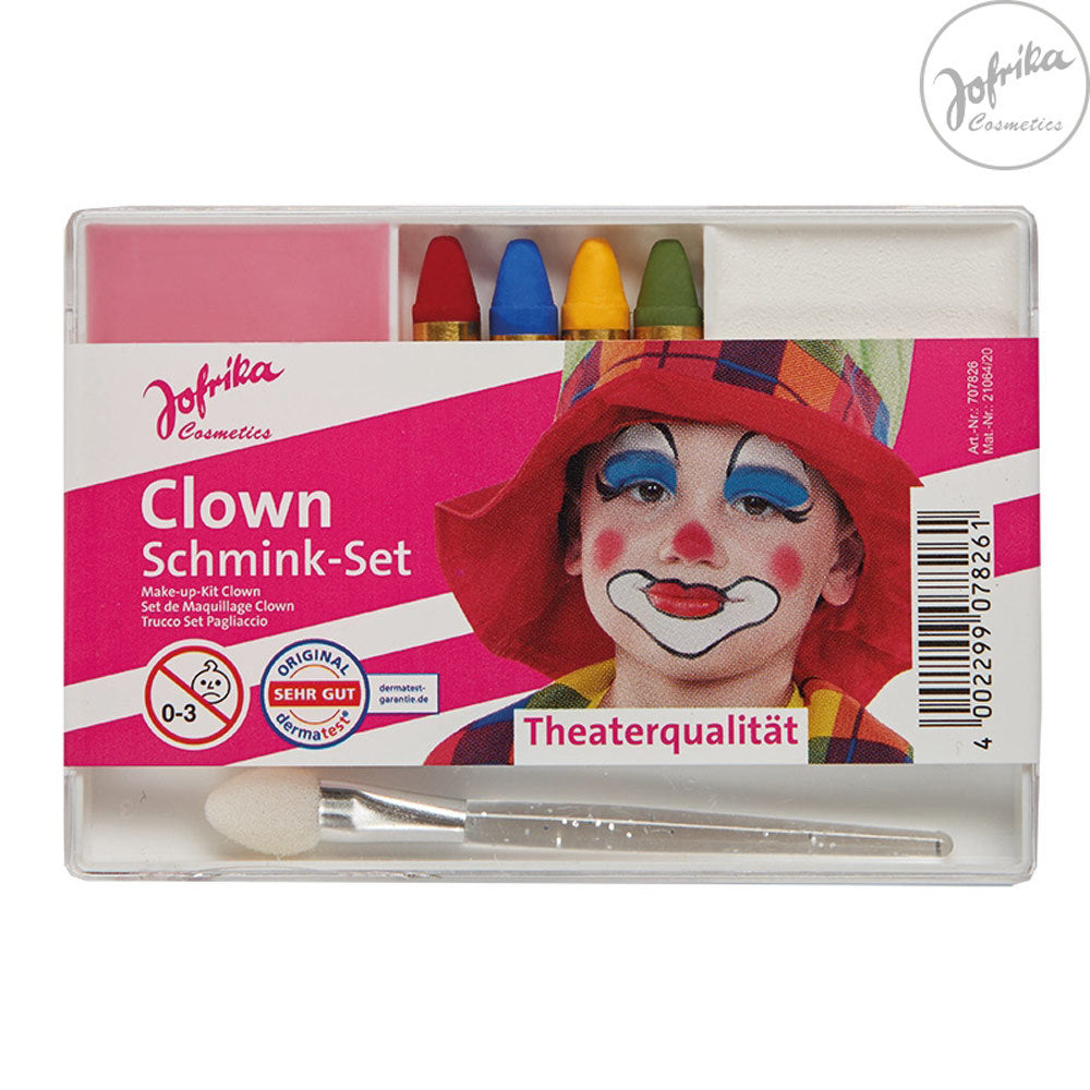 Jofrika Karneval Schmink-Set "Clown" 707826 | Theater Qualität