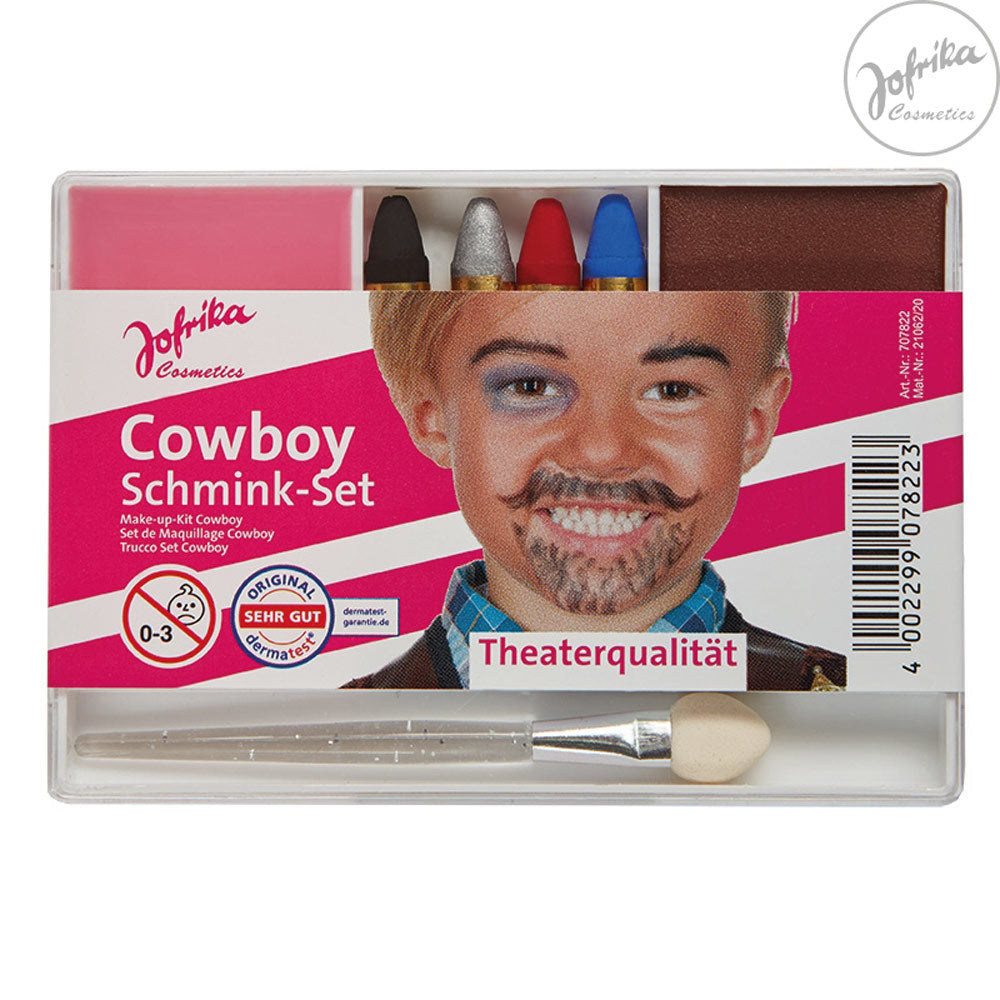 Jofrika Karneval Schmink-Set "Cowboy" 707822 | Theater Qualität