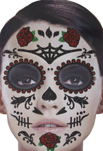 Gesichts-Tattoo Set Lady Rose Klebetattoos
