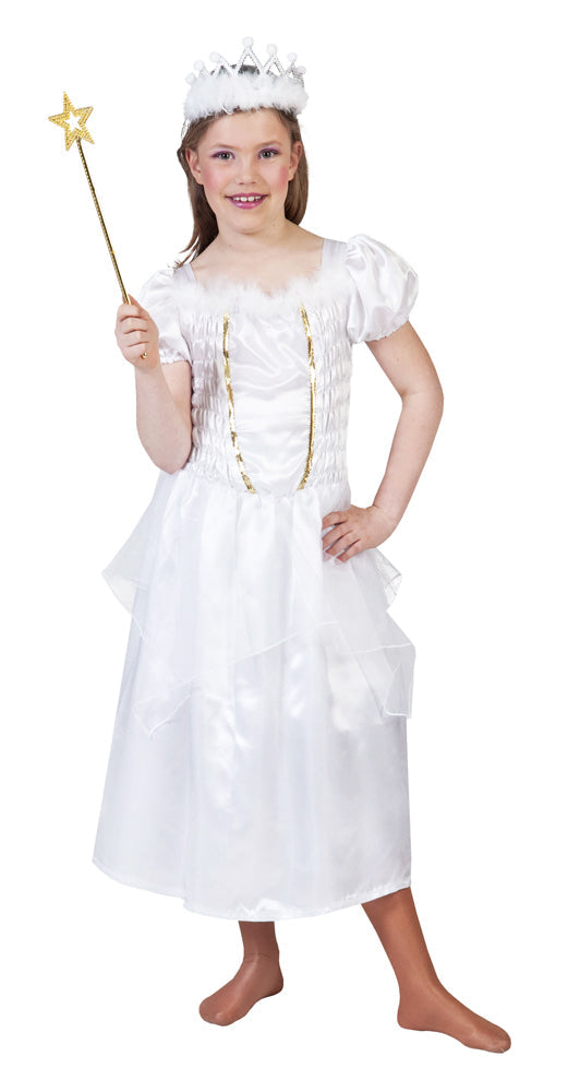 Prinzessin Kleid Samira für Kinder - Weiß Gold