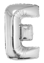 XXL Buchstaben Folienballon 100 cm - Silber Buchstabe E