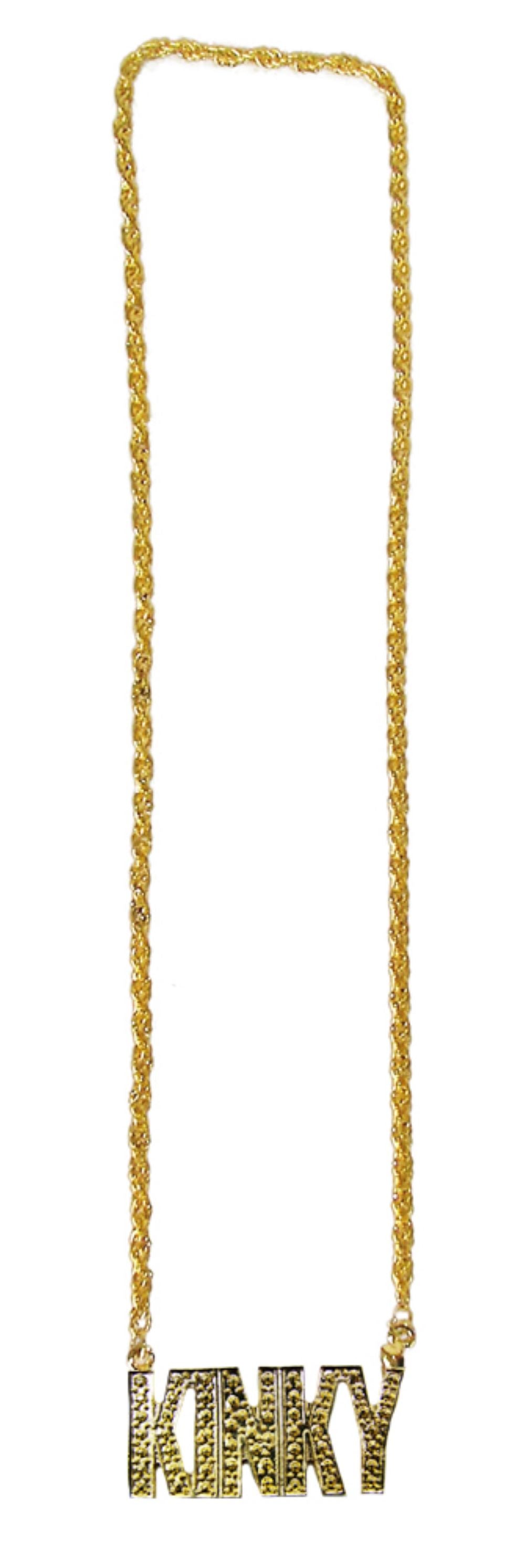 Goldene Disco Halskette KINKY