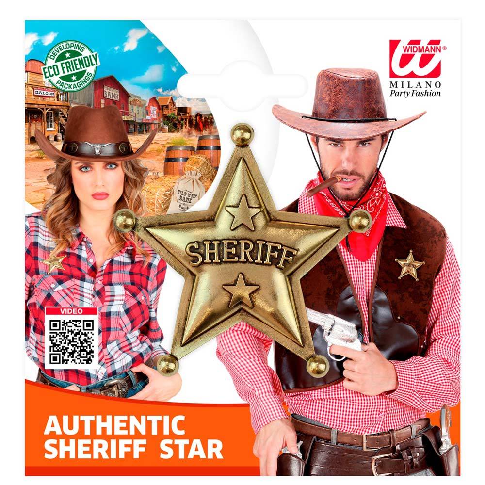 Authentischer Sheriff-Stern | Gold