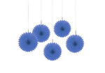 Uni Papier-Dekofächer | 15 cm, Royalblau
