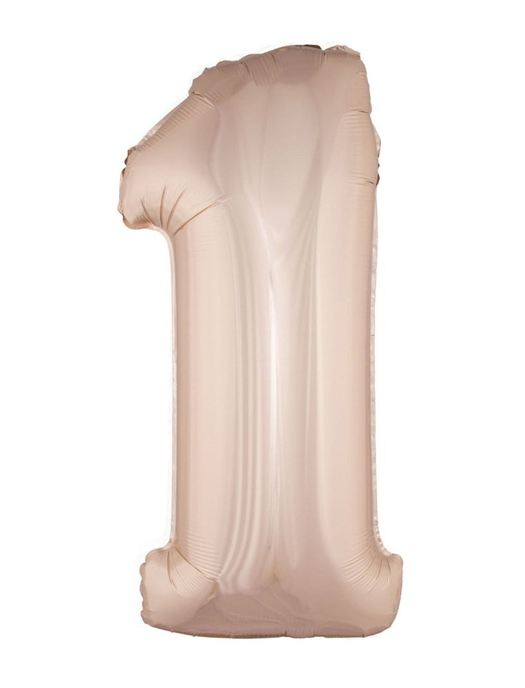 XXL Zahlen Folienballon 100 cm - Roségold