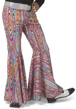 Hippie Schlaghose "Striped" für Herren mit Kreisen - Bunt