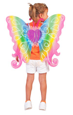 Flügel Regenbogen Fee 60x54 cm | Mehrfarbig