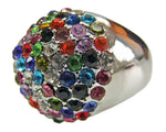Ring Colorful mit Strasssteinen - Funky