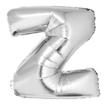 XXL Buchstaben Folienballon 100 cm - Silber Buchstabe Z