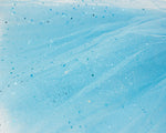 Glitzer Petticoat 40 cm - Hellblau