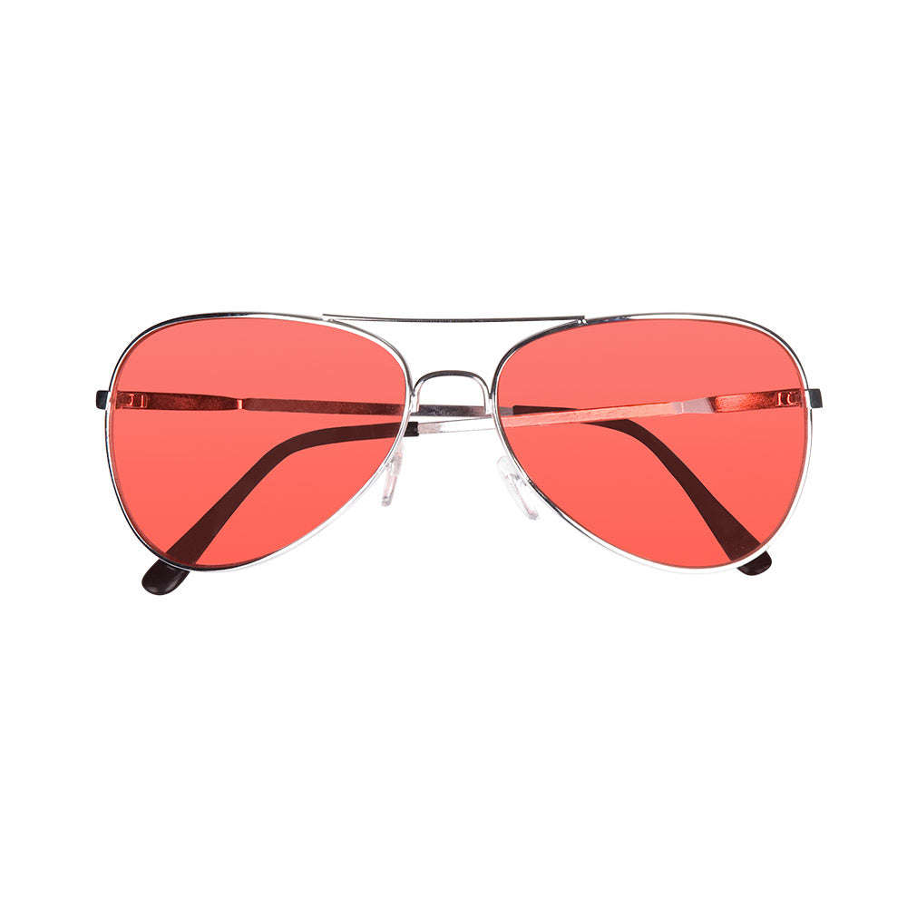 Retro Piloten Brille - Rot Namma Markt