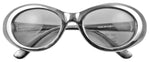 Chrom Party Brille Lilly - Silber