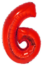 XXL Zahlen Folienballon 100 cm - Rot